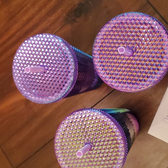 PURPLE IRIDESCENT STARBUCKS STUDDED TUMBLER - Picture 3 of 3